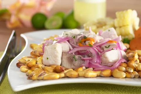 Peruvian-style ceviche Stock Photos