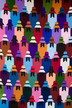 Peruvian textile background Stock Illustration