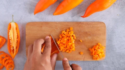 Peruvian yellow pepper. Yellow pepper used in Peruvian cuisine. Stock Footage 126193062