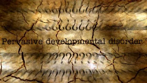 Pervasive developmental disorder grunge concept Stock-Illustration