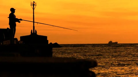 Pescador sin pesca 動画素材 36599241