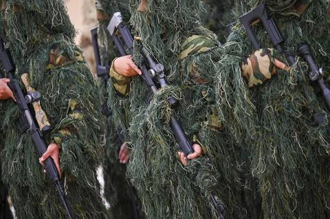 Peshmerga Forces Undergo Command Training Stock Photos