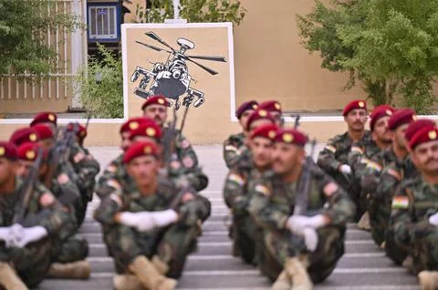 Peshmerga Forces Undergo Command Training Stock Photos
