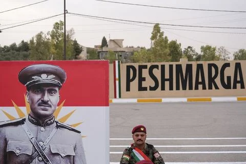 Peshmerga Forces Undergo Command Training Stock Photos