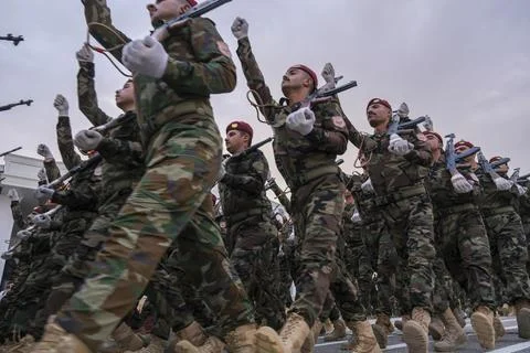 Peshmerga Forces Undergo Command Training Stock Photos