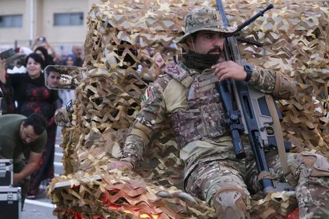 Peshmerga Forces Undergo Command Training Stock Photos