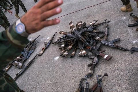 Peshmerga Forces Undergo Command Training Stock Photos