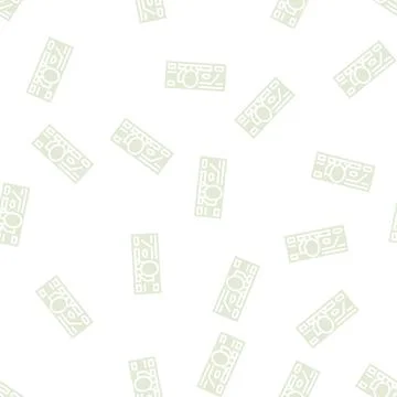 Peso mxn glyph seamless pattern Stock Illustration