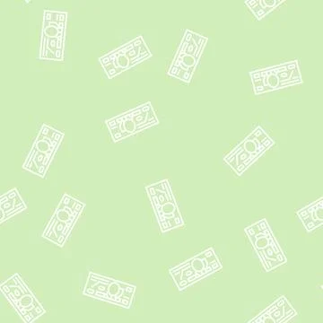 Peso mxn line seamless pattern Stock Illustration