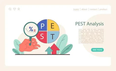 PEST Analysis concept. 스톡 일러스트