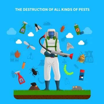 Pest Control Concept Stock Illustration