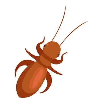 Pest control concept with insects exterminator silhouette flat vector illus.. Stock Illustration