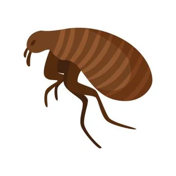 Pest control concept with insects exterminator silhouette flat vector illus.. Stock Illustration