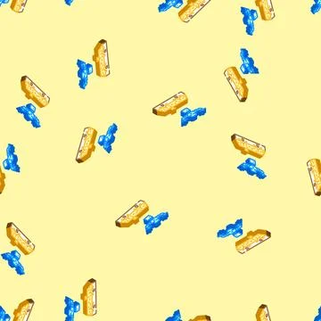 Pest control drone isometric icon seamless pattern イラスト素材