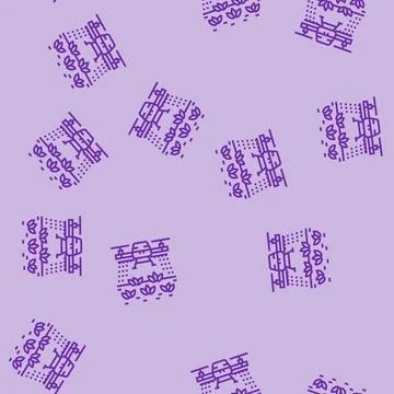 Pest control drone line seamless pattern 스톡 일러스트