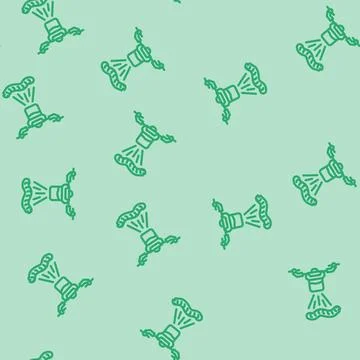 Pest control drone line vector seamless pattern Stock Illustration