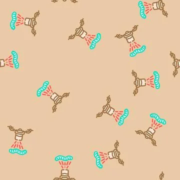 Pest control drone vector seamless pattern 스톡 일러스트
