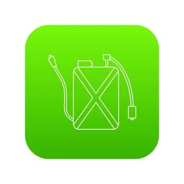 Pest control icon green vector Stock Illustration