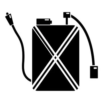 Pest control icon, simple black style Stock Illustration
