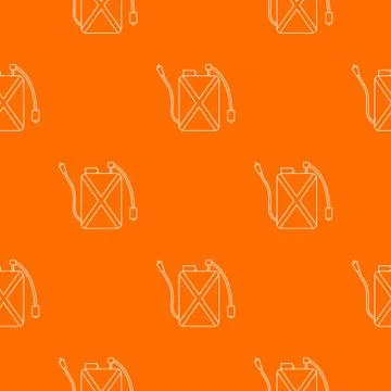 Pest control pattern vector orange Stock Illustration