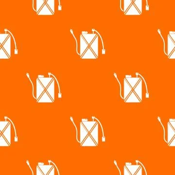 Pest control pattern vector orange Stock Illustration