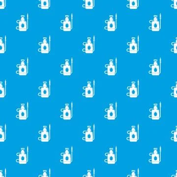 Pest control poison pattern vector seamless blue Stock Illustration