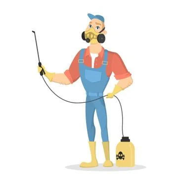 Pest control service. Stock Illustration