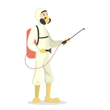 Pest control service. Stock Illustration