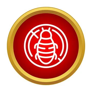 Pest control warning prohibiting insects inside building area Illustrazione stock