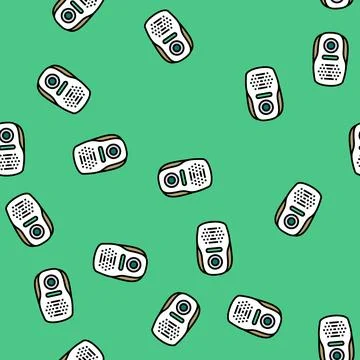 Pest repeller garden vector seamless pattern Stock Illustration