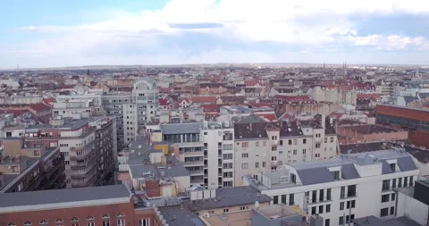Pest Side of Budapest Downtown Stock Footage 231335561