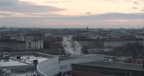 Pest Side of Budapest Downtown Stock Footage 231336766