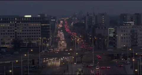 Pest Side of Budapest Downtown Stock Footage 231336826