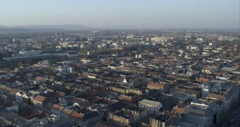 Pest Side of Budapest Downtown Stock Footage 231337009