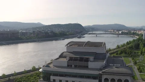 Pest Side of Budapest Downtown Stock Footage 231337063