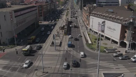 Pest Side of Budapest Downtown Stock Footage 231337109