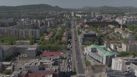 Pest Side of Budapest Downtown 스톡 동영상 231337123