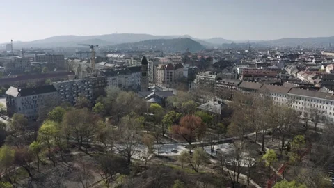 Pest Side of Budapest Downtown Stock Footage 231337201