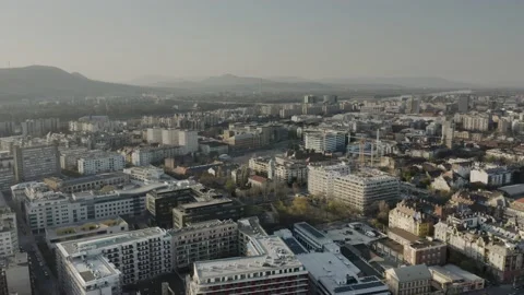 Pest Side of Budapest Downtown Stock Footage 231337235