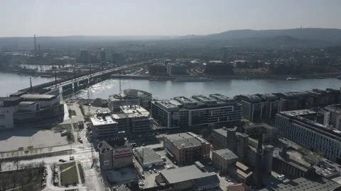 Pest Side of Budapest Downtown Stock Footage 231337297
