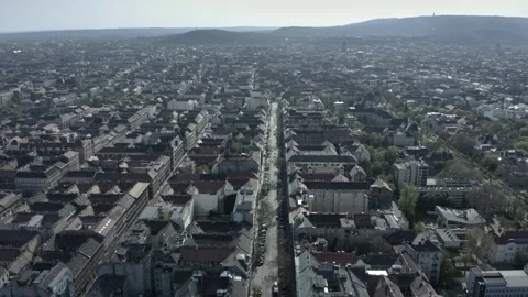 Pest Side of Budapest Downtown Stock Footage 231337336