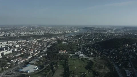 Pest Side of Budapest Downtown Stock Footage 231337345