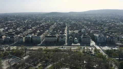 Pest Side of Budapest Downtown Stock Footage 231337360