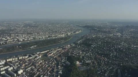 Pest Side of Budapest Downtown Stock Footage 231337390