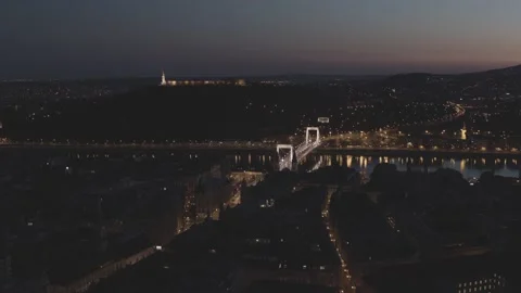 Pest Side of Budapest Downtown Stock Footage 231337660