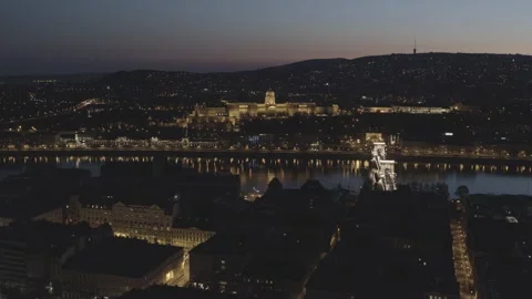 Pest Side of Budapest Downtown Stock Footage 231337681
