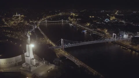 Pest Side of Budapest Downtown Stock Footage 231337713