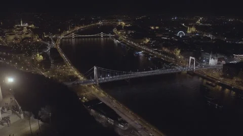 Pest Side of Budapest Downtown Stock Footage 231337741