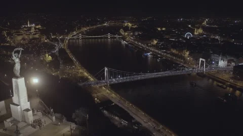 Pest Side of Budapest Downtown Stock Footage 231337743