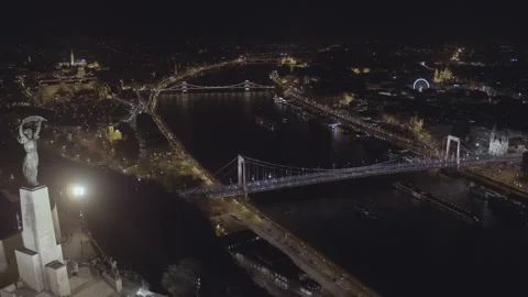 Pest Side of Budapest Downtown Stock Footage 231337774